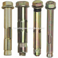 color plated carbon steel sleeve anchor, anchor bolt with sleeve